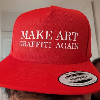 MAKE ART GRAFFITI AGAIN – Red Snapback MAGA Hat (Street Fame Edition)